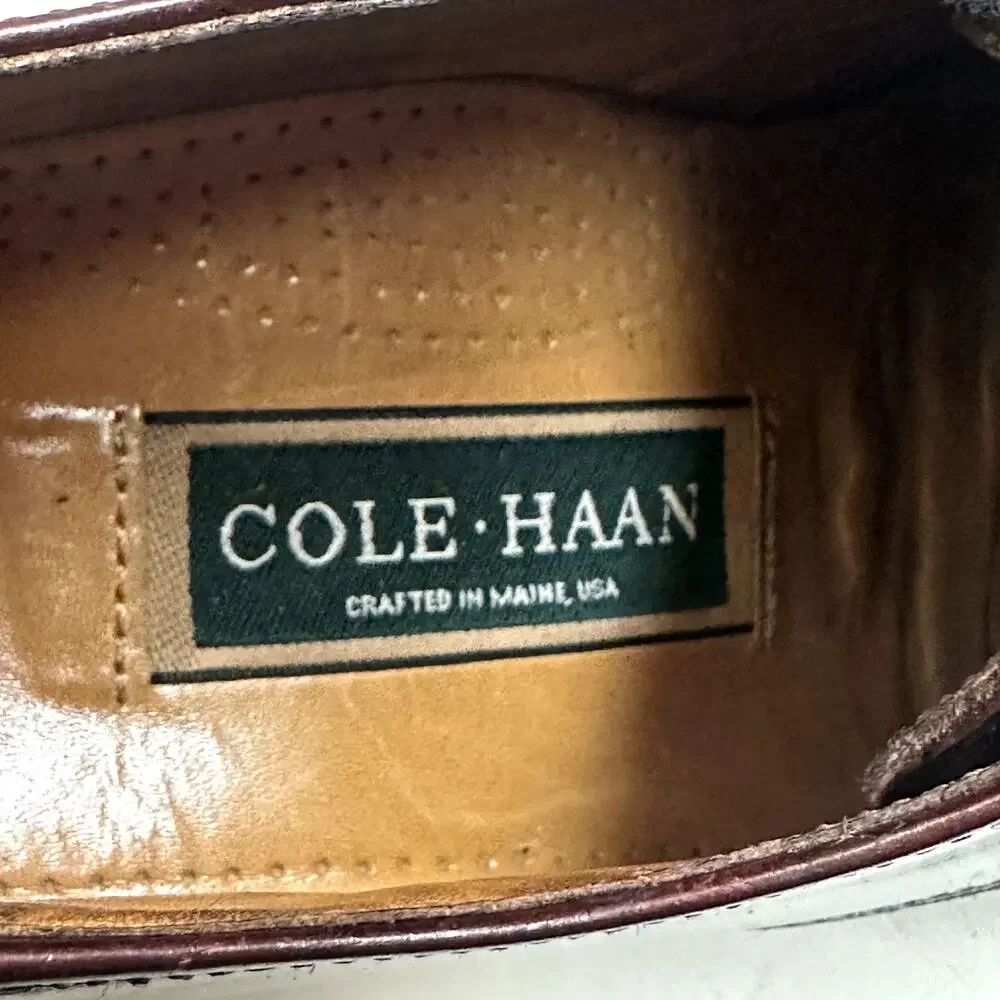 VGUC Rancourt & Co. x Cole Haan Cap Toe Derby Burgundy Made in Maine USA 8 D
